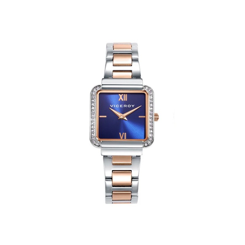 Reloj cuadrado Viceroy azul mujer 401244-33