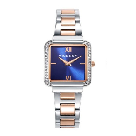 Reloj cuadrado Viceroy azul mujer 401244-33