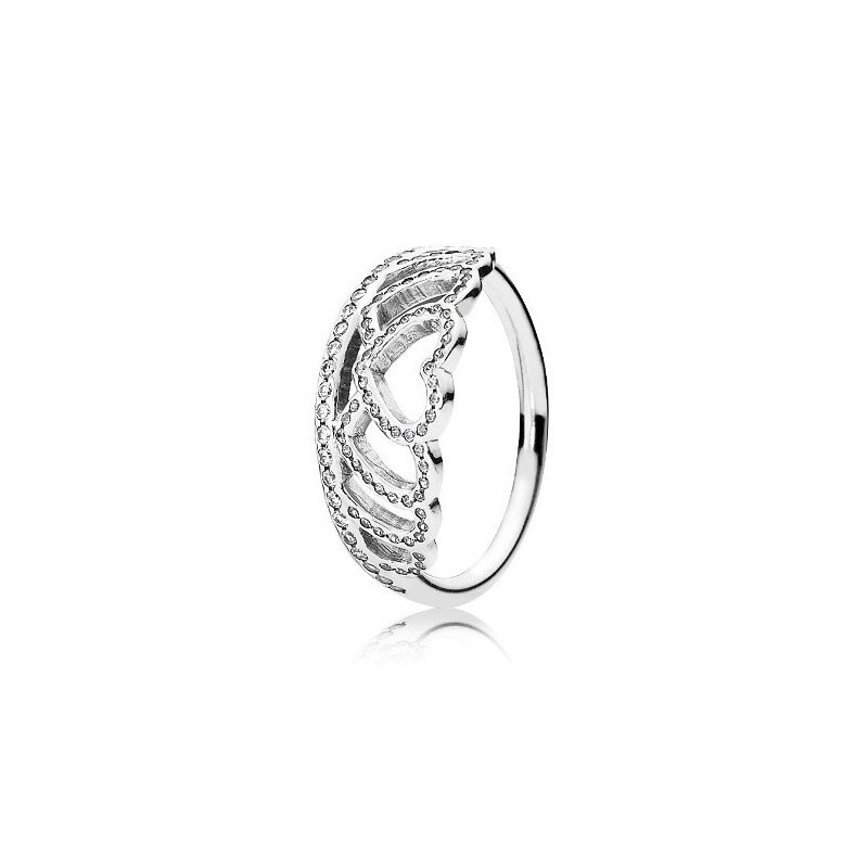 Anillo Pandora corazones