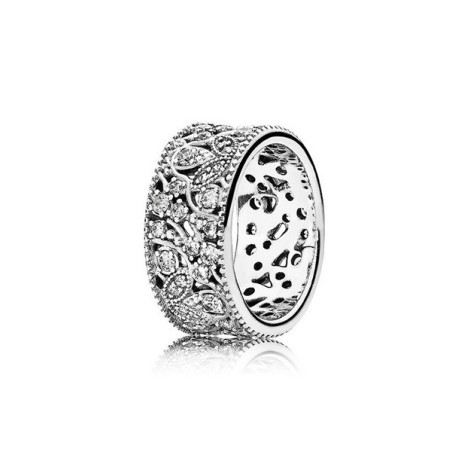 Anillo Pandora hojas brillantes