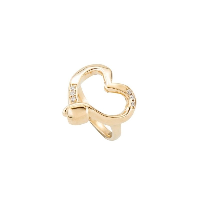 Anillo dorado Uno de 50 'Straight to the Heart' ANI0753ORO