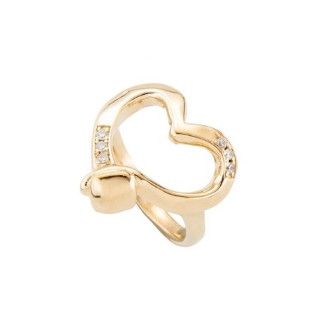 Anillo dorado Uno de 50 'Straight to the Heart' ANI0753ORO