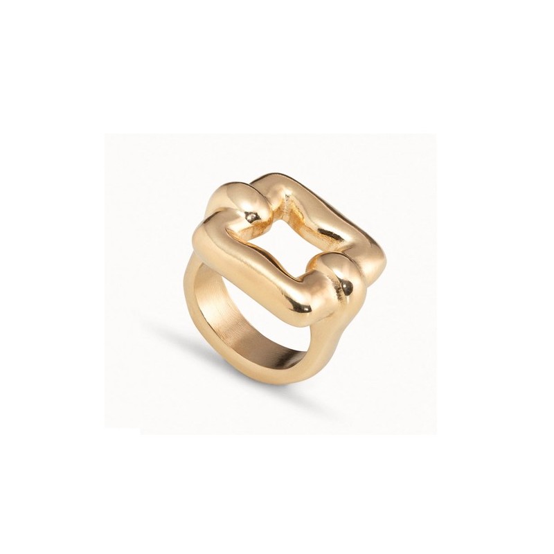 Anillo dorado Uno de 50 'Femme Fatale' ANI0738