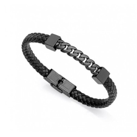 Pulsera negra Viceroy Beat hombre 75325P01010