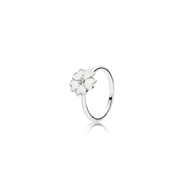 Anillo Pandora flor blanca 190931EN12