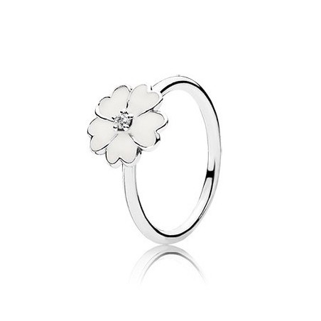 Anillo Pandora flor blanca 190931EN12