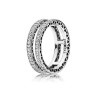 Anillo Pandora doble corazones 196236CZ