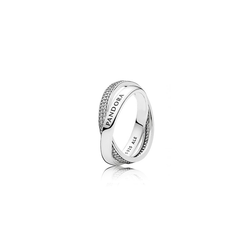 Anillo de plata pandora entrelazado
