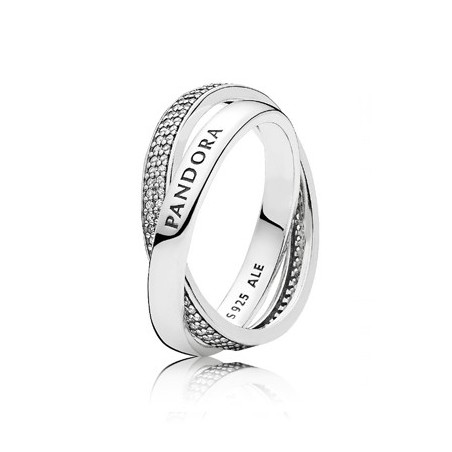 Anillo de plata pandora entrelazado