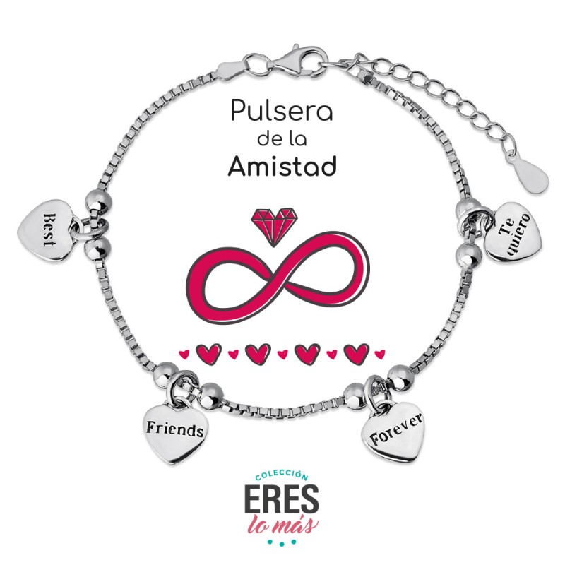 Pulsera plata 'Amistad' 9101772