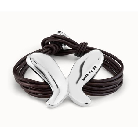 Pulsera plateada Uno de 50 'Butterfly effect' PUL2377