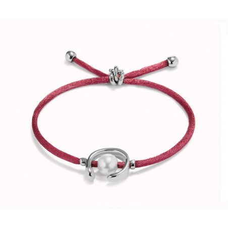 Pulsera hilo Uno de 50 Malva plateado PUL2505MLV