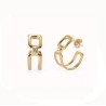 Aros dobles Uno de 50 topacios PEN0971