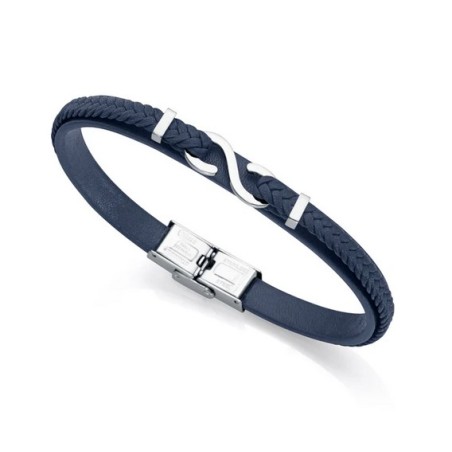 Pulsera Viceroy acero y piel 14012P01013