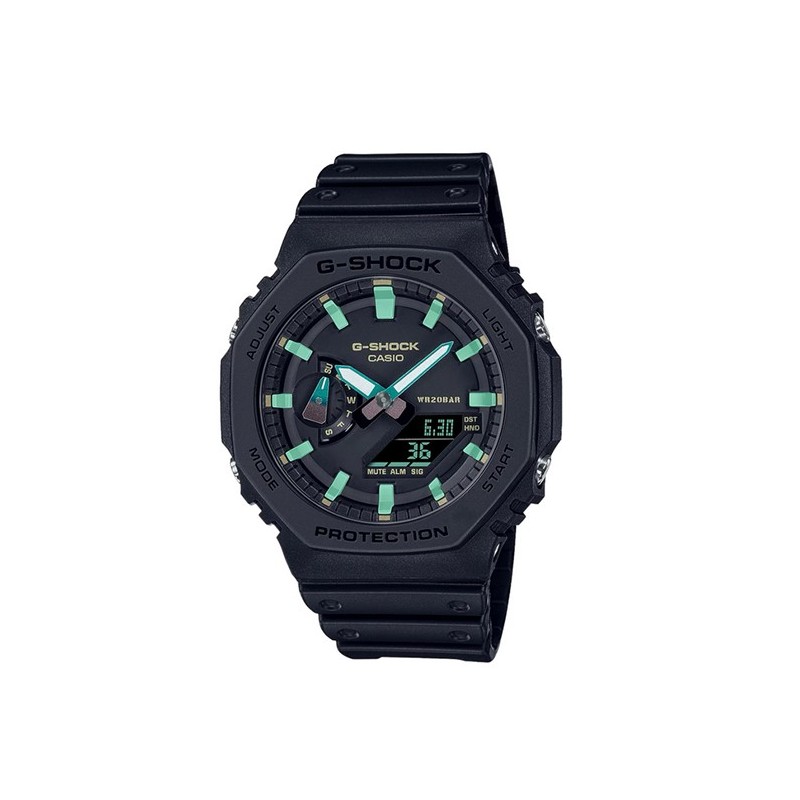 Reloj Casio G-Shock negro verde GA-2100RC-1A