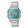Reloj Casio efecto espejo azul A168WEM-2EF
