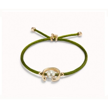 Pulsera Uno de 50 hilo verde PUL2505VDORO