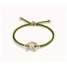 Pulsera Uno de 50 hilo verde PUL2505VDORO