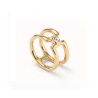 Anillo doble Uno de 50 baño 18k ANI0816