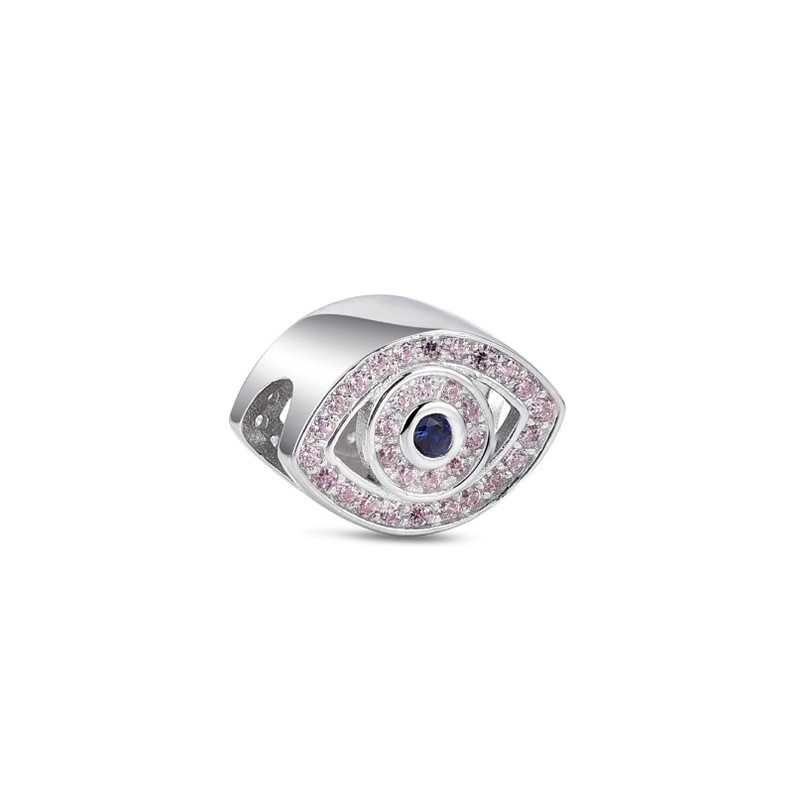 Charm Ojo Turco plata y circonitas