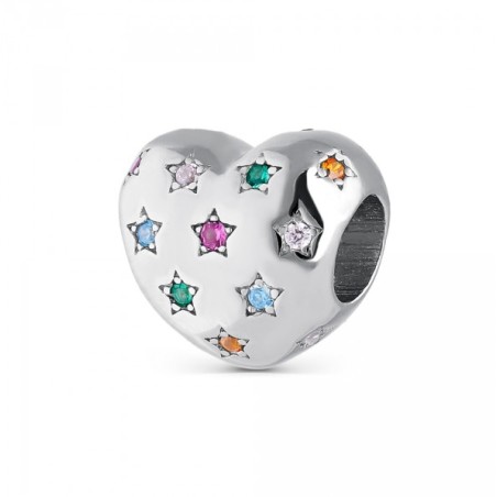 Charm de plata corazón
