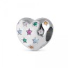 Charm de plata corazón