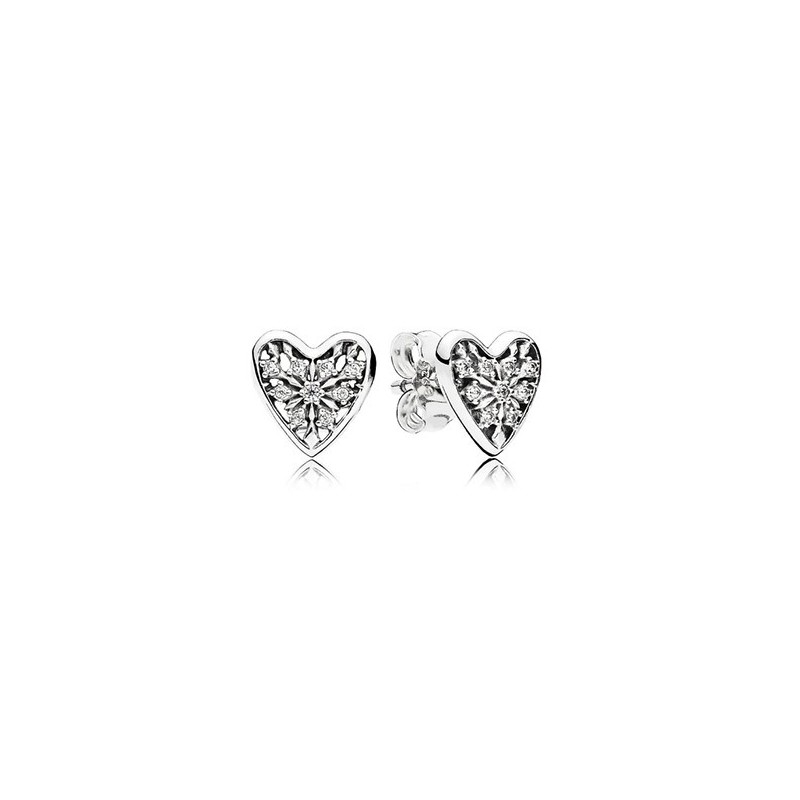 Pendientes Pandora Corazones de Invierno San Valentín
