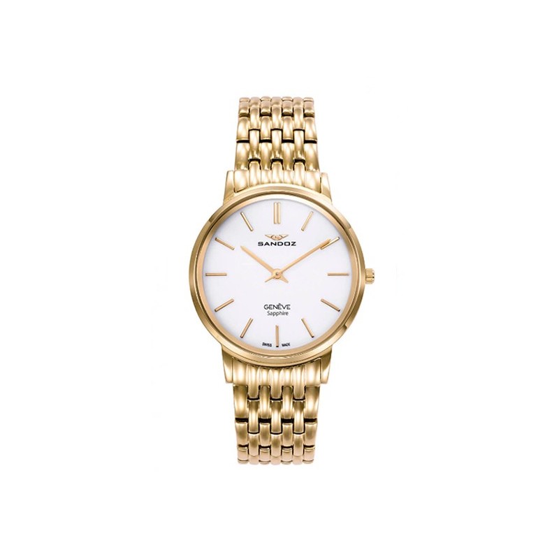 Reloj Sandoz acero dorado hombre 81521-99