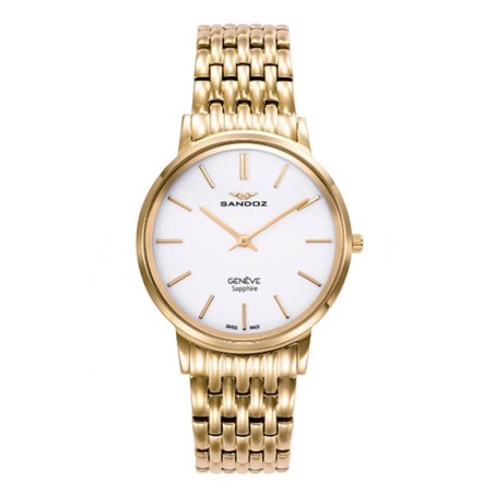 Reloj Sandoz acero dorado hombre 81521-99