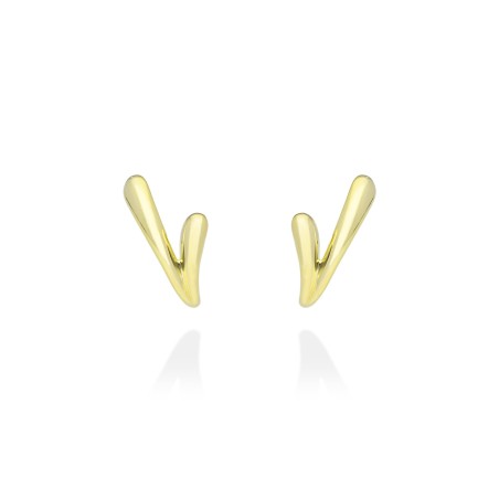 Pendientes dorados Marina García Flow 90954PD