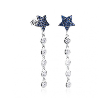 Pendientes largos estrella azul T-Adoro 43.PE2.03