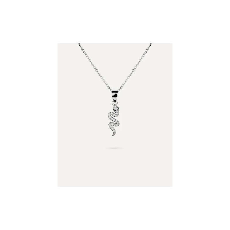 Collar serpiente de plata mujer T-Adoro 43.CO.22