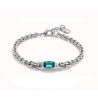 Pulsera Uno de 50 cristal verde PUL2495VRD