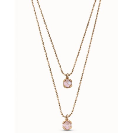 Collar 'Aura Pink' Uno de 50 dorado COL1866RSAORO