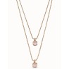 Collar 'Aura Pink' Uno de 50 dorado COL1866RSAORO