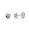 Pendientes infantiles de Oro blanco Estrella