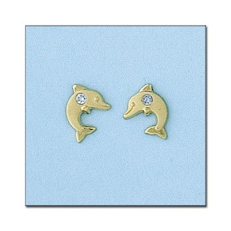 Pendientes de Oro delfin
