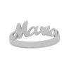 Anillo plata nombre