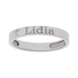Anillo plata personalizado nombre