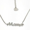 Pulsera nombre corazón plata