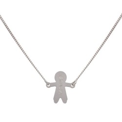 Pulsera nombre niño plata