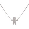 Pulsera nombre niño plata