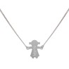 Pulsera nombre niña plata
