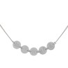 Pulsera de plata círculos nombre
