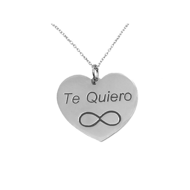 Pulsera de plata corazón personalizado
