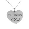Pulsera de plata corazón personalizado