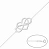 Pulsera nombres corazón infinito