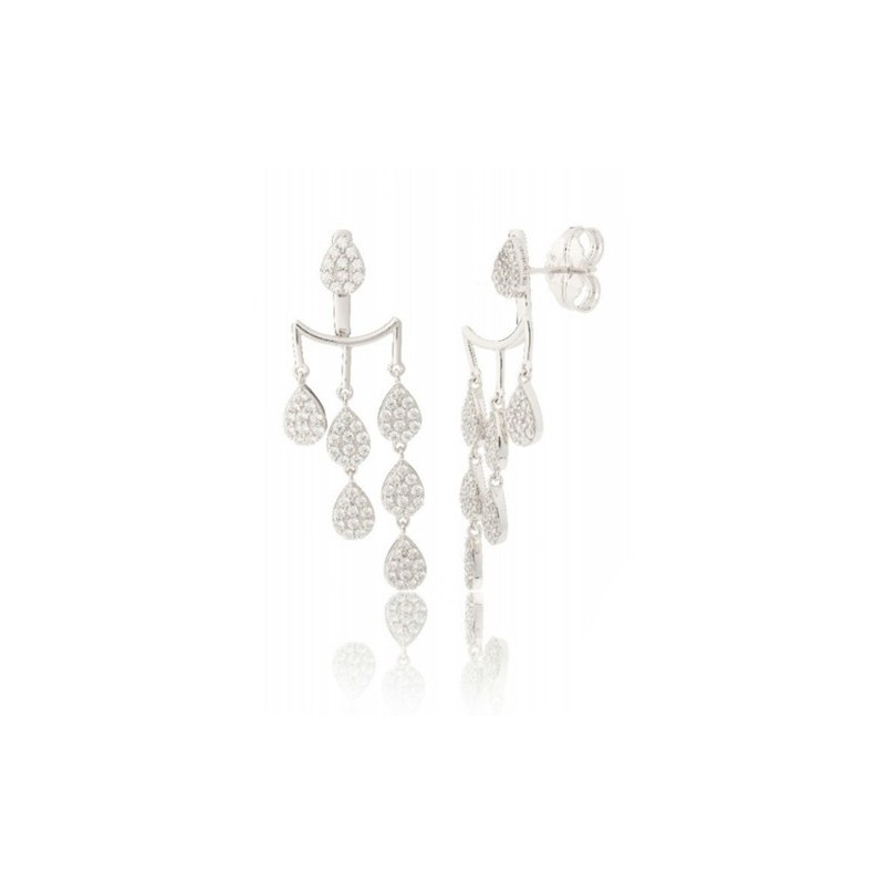 Pendientes de plata novias