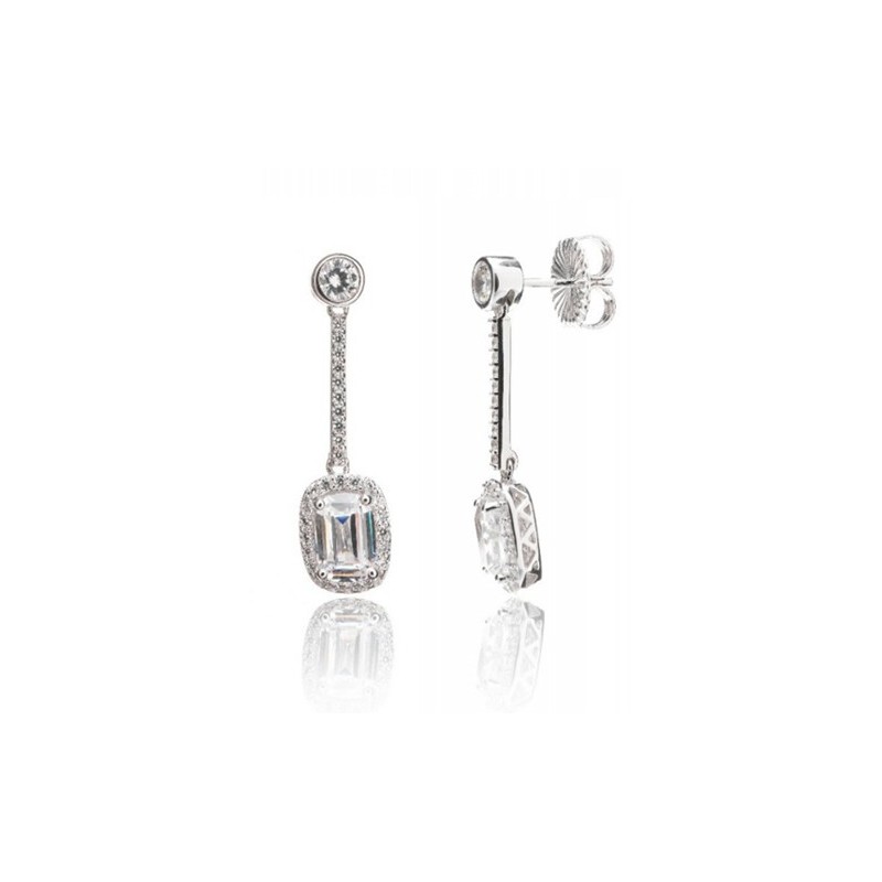 Pendientes Camaleoni plata versalles