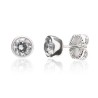 Pendientes chatón plata Camaleoni 0,75
